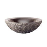 Stone Forest Beveled Round Vessel Sink Chiseled