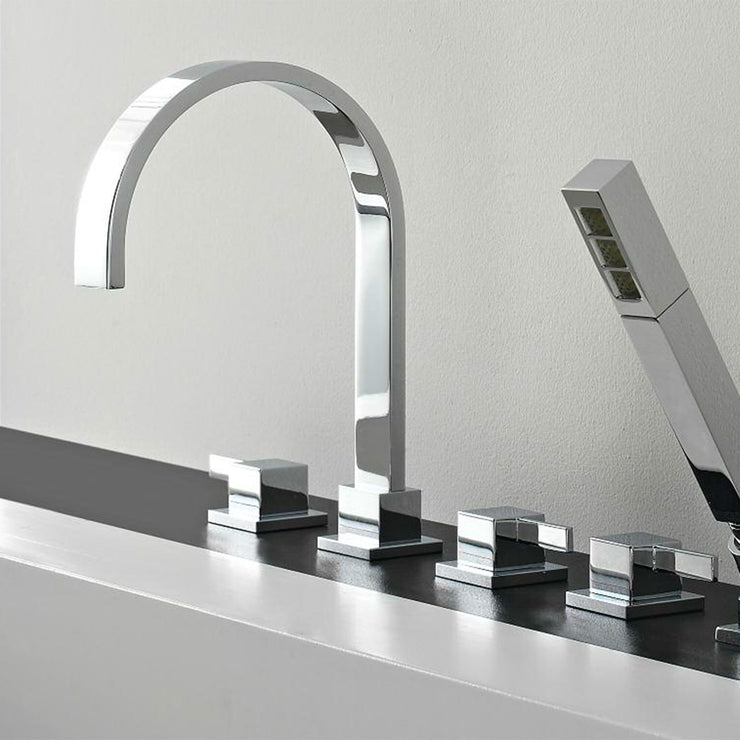 GRAFF Qubic Tre Widespread Bathroom Faucet