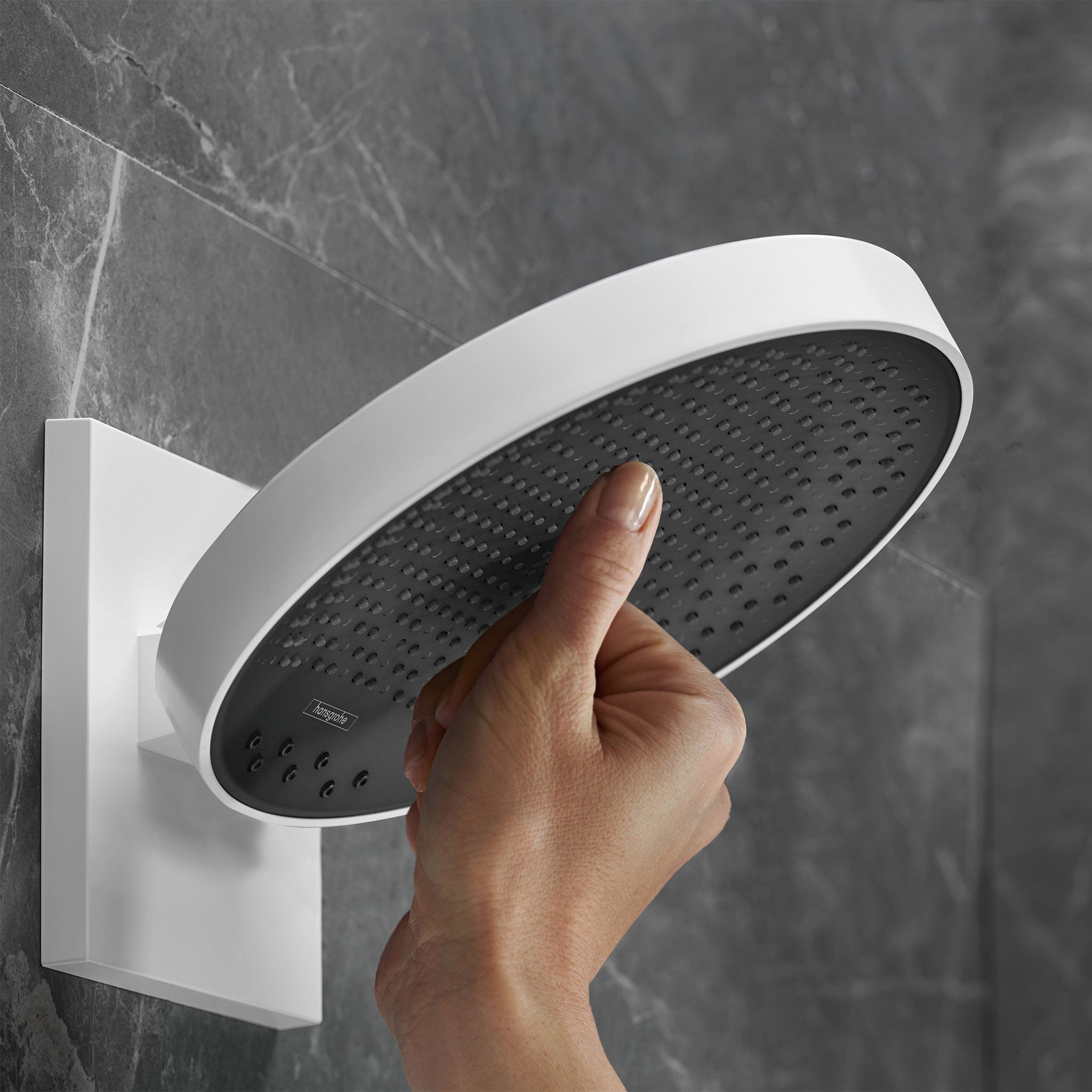 Hansgrohe Rainfinity Showerhead 250 3-Jet with Wall Connector Trim