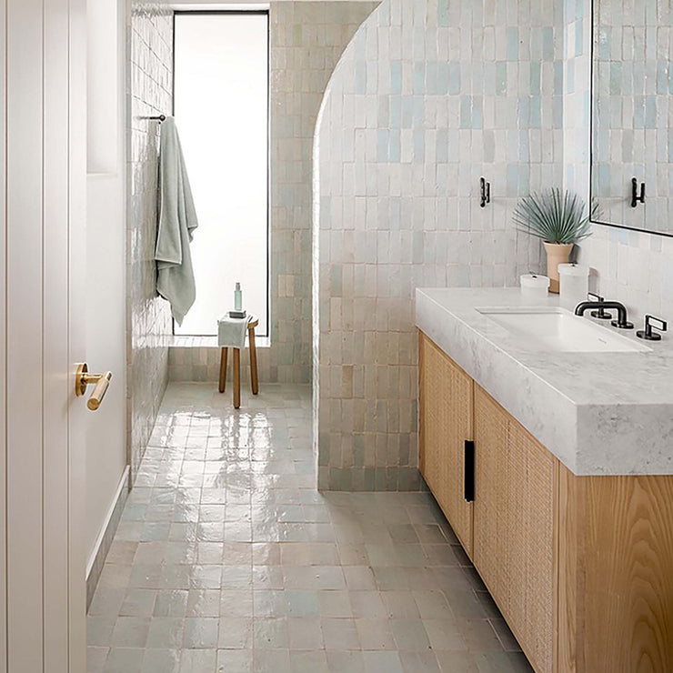Kallista One White Carrara Handles Bathroom Faucet