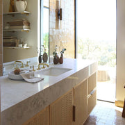 Kallista One White Carrara Handles Bathroom Faucet
