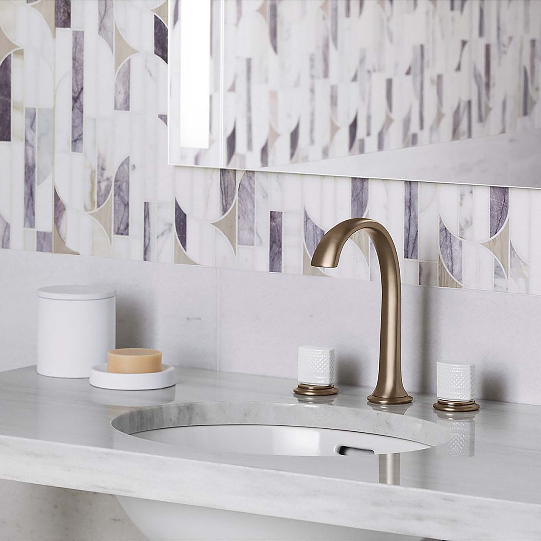 Kallista Script White Bathroom Faucet