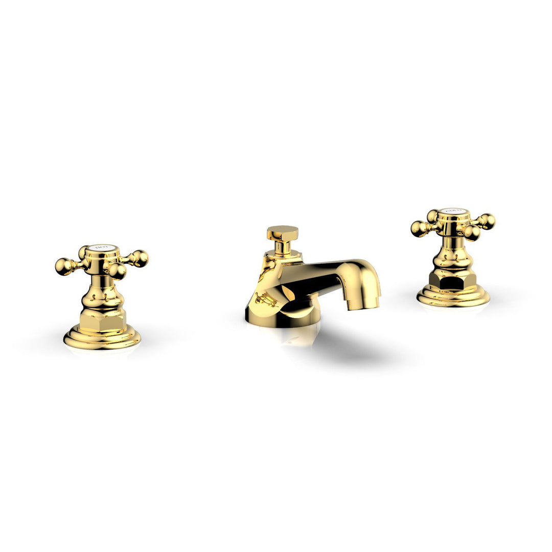 Phylrich Hex Traditional Cross Handles Widespread Faucet