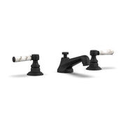 Phylrich Hex Traditional White Marble Lever Handles Widespread Faucet