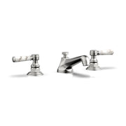 Phylrich Hex Traditional White Marble Lever Handles Widespread Faucet