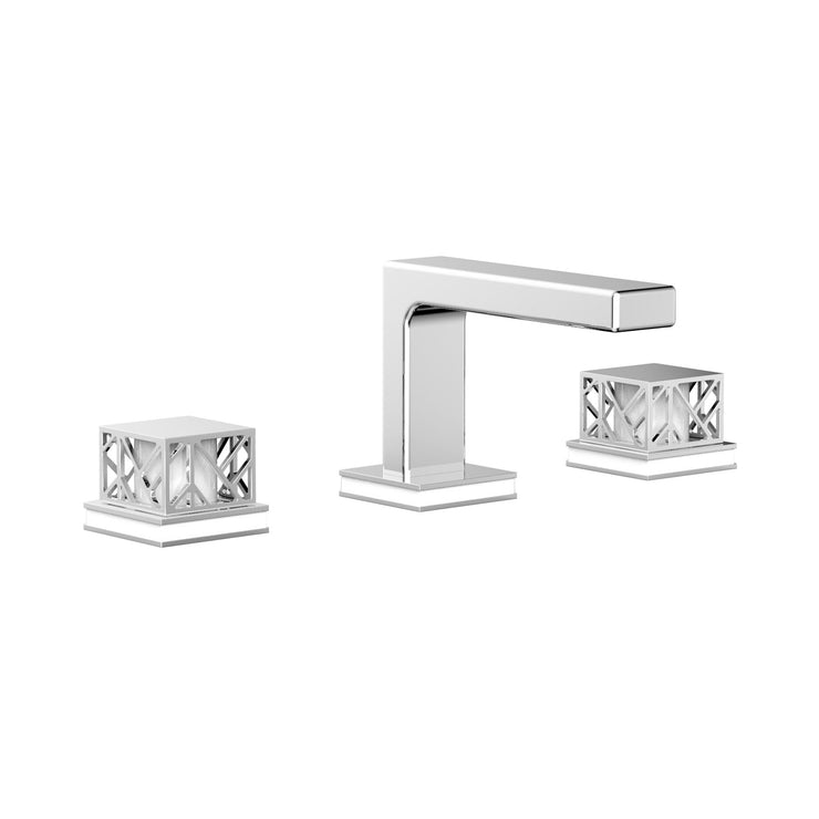 Phylrich Jolie Square Handles Widespread Faucet