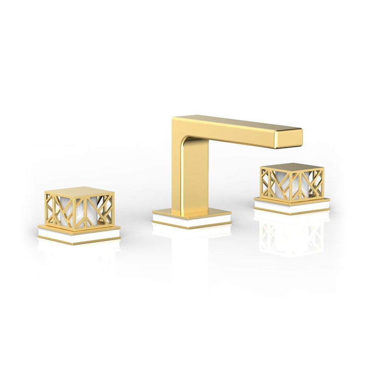 Phylrich Jolie Square Handles Widespread Faucet