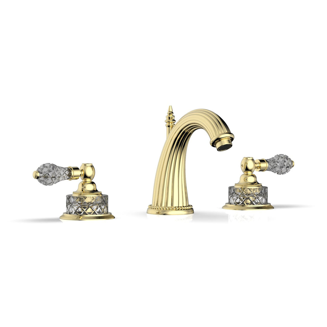 Phylrich Regent Cut Crystal Lever Handles Widespread Faucet