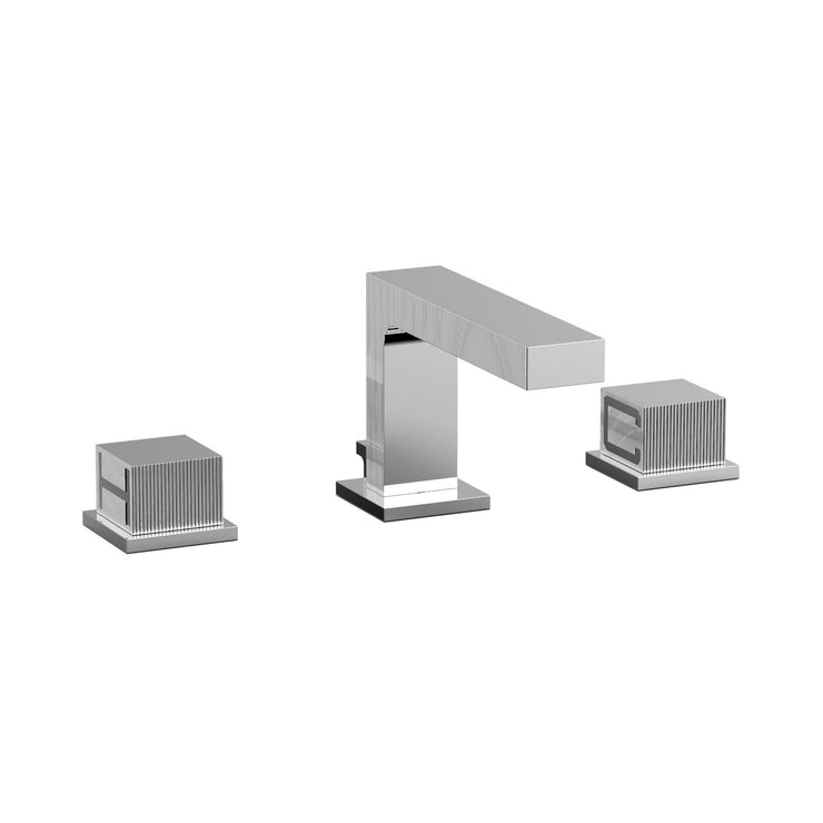 Phylrich Stria Cube Handles Widespread Faucet