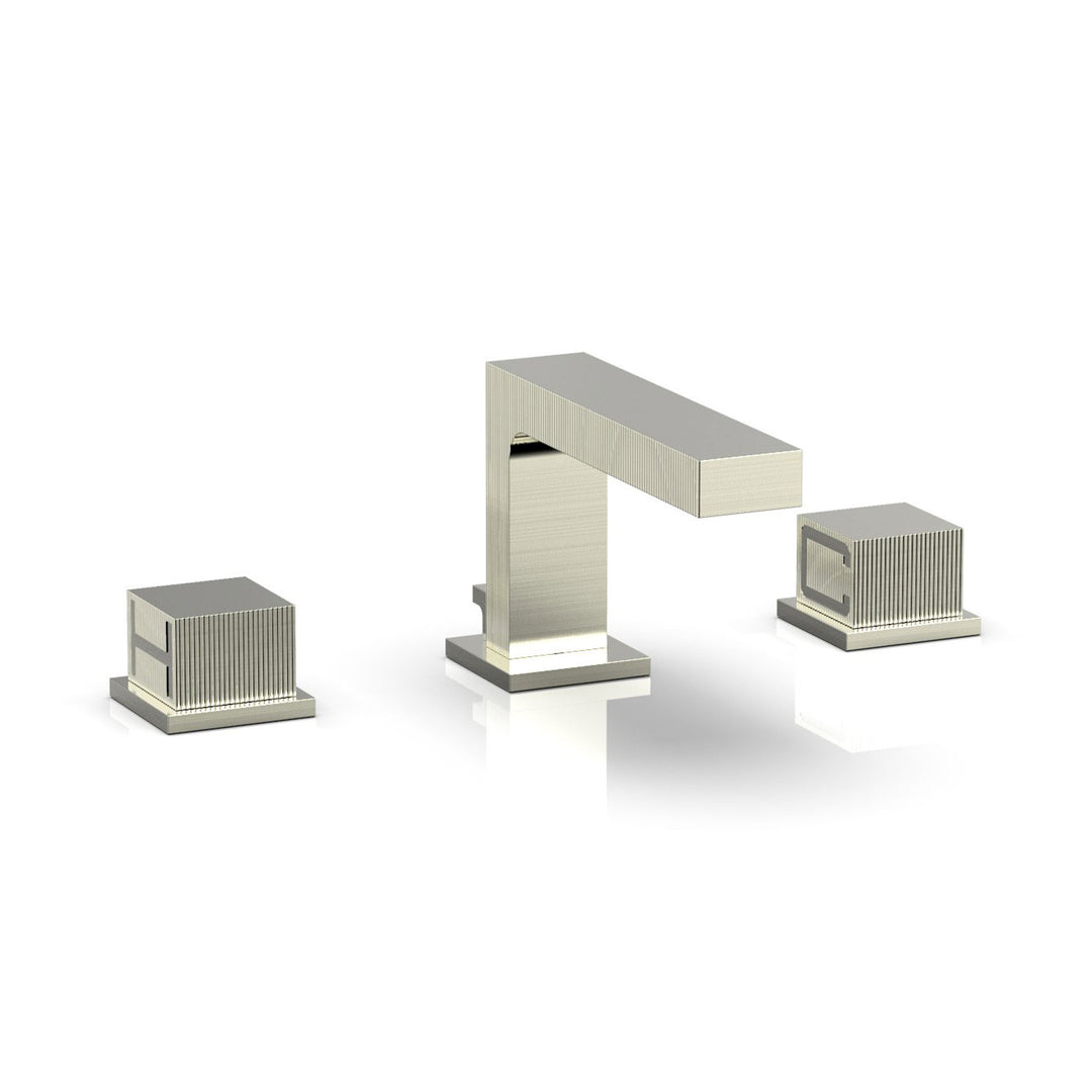 Phylrich Stria Cube Handles Widespread Faucet