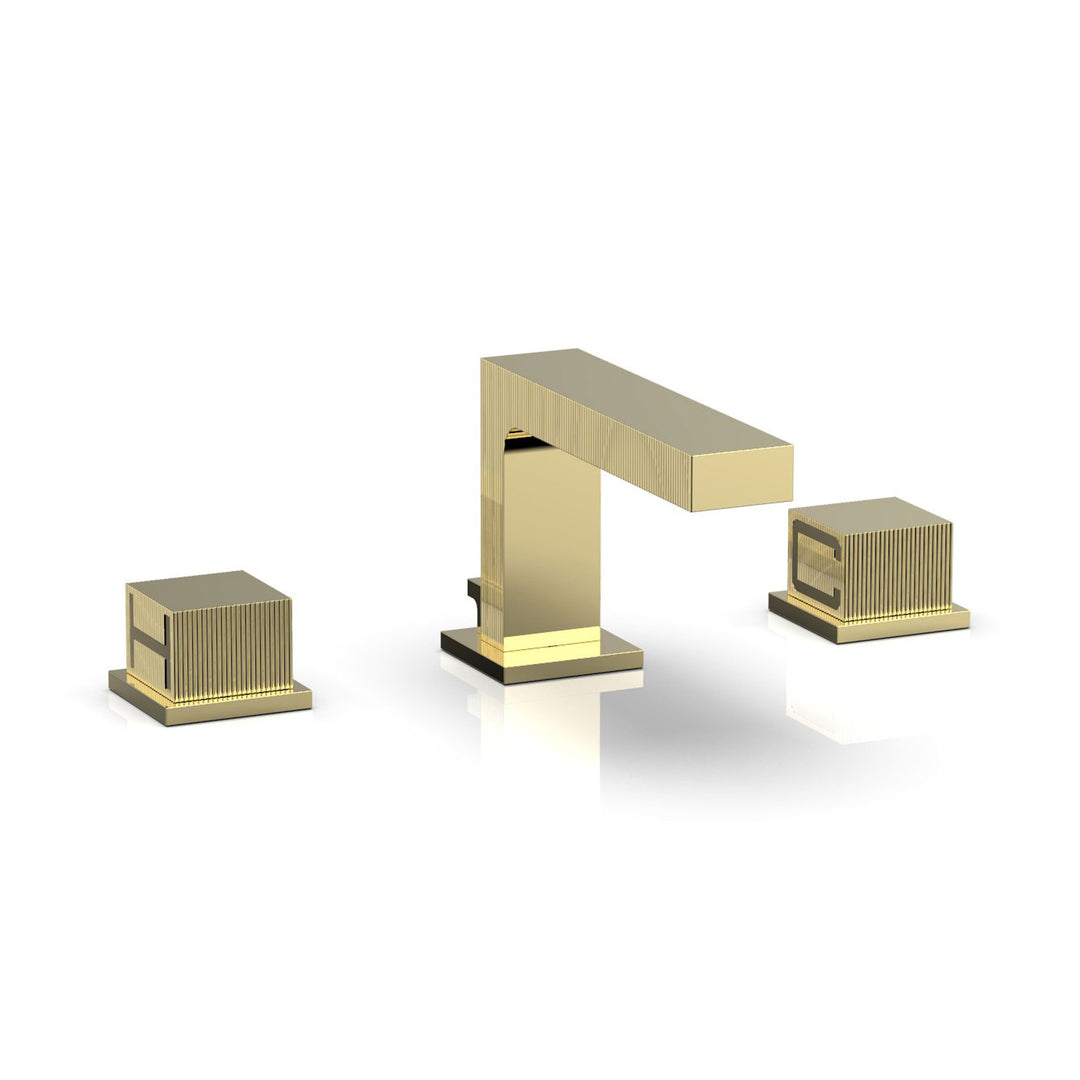 Phylrich Stria Cube Handles Widespread Faucet