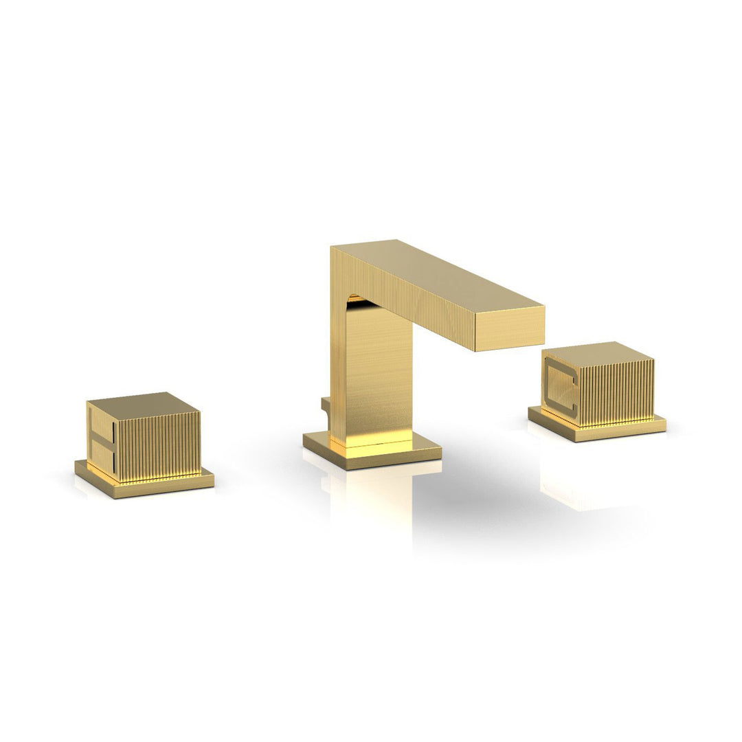 Phylrich Stria Cube Handles Widespread Faucet