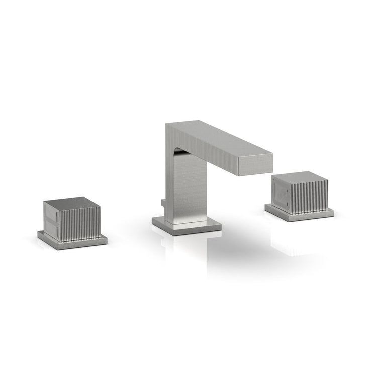 Phylrich Stria Cube Handles Widespread Faucet