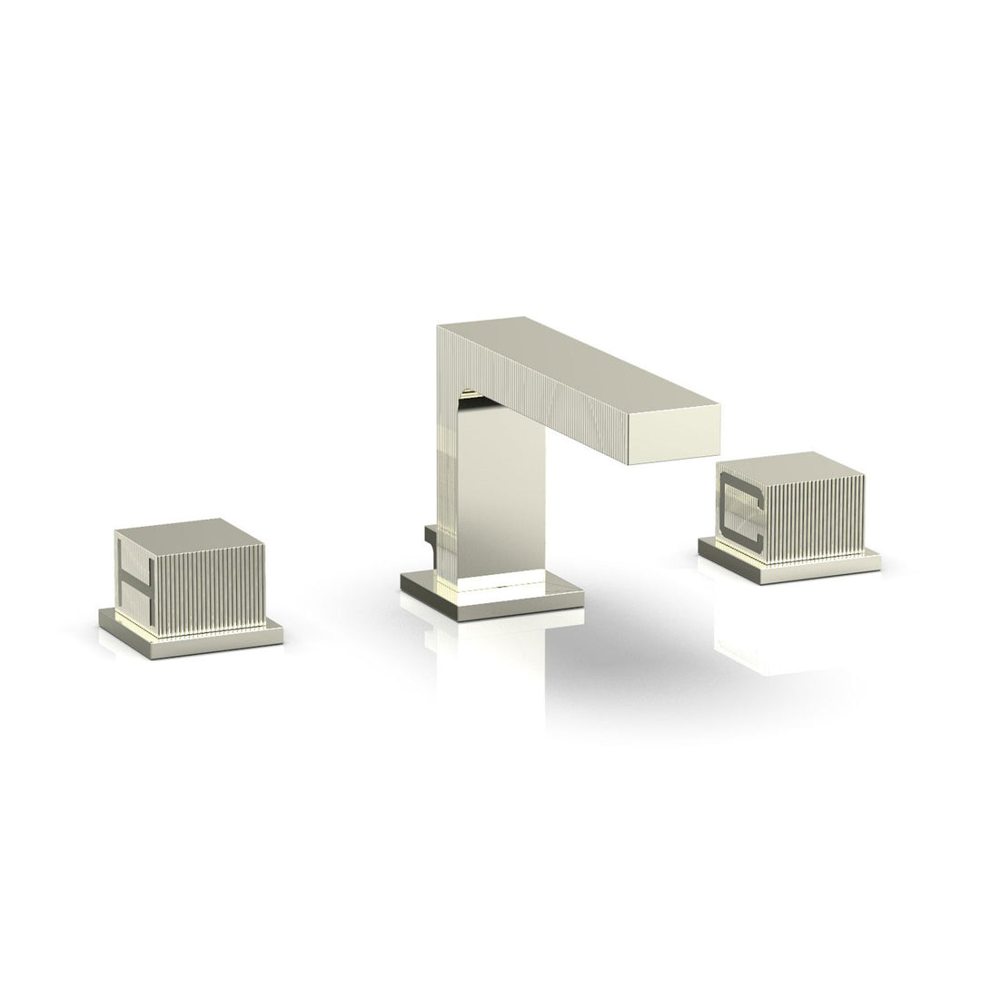 Phylrich Stria Cube Handles Widespread Faucet