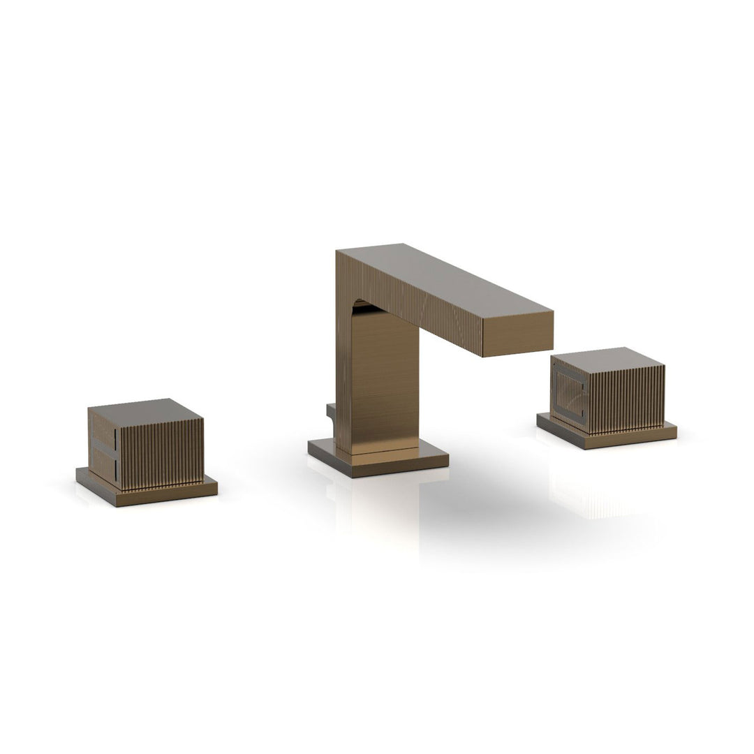 Phylrich Stria Cube Handles Widespread Faucet