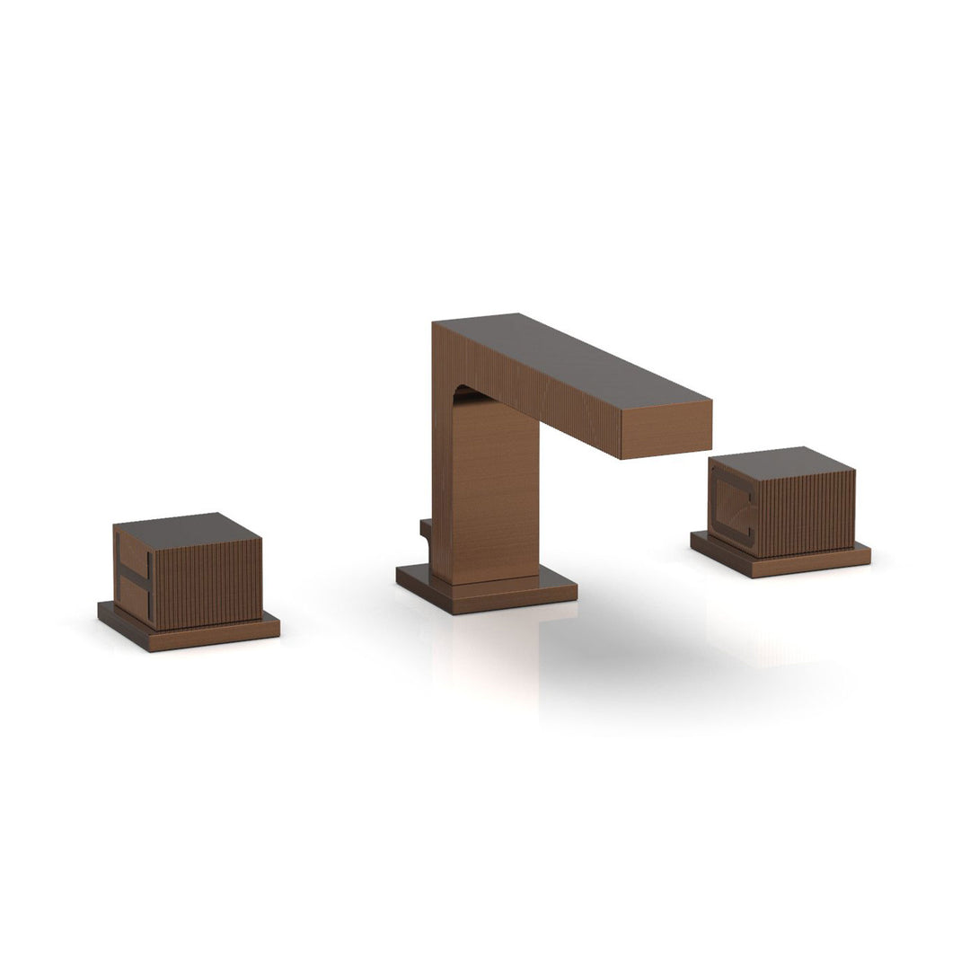 Phylrich Stria Cube Handles Widespread Faucet