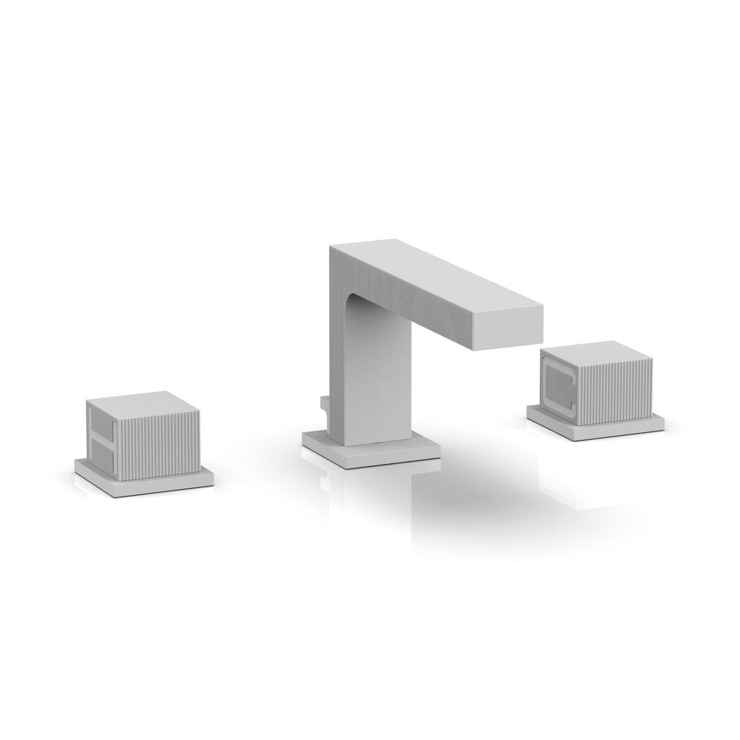 Phylrich Stria Cube Handles Widespread Faucet