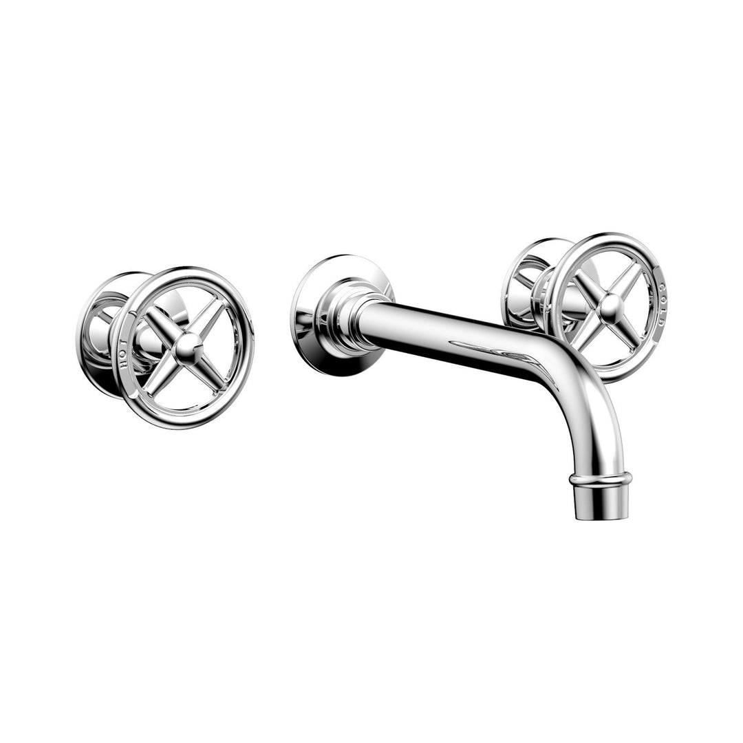 Phylrich Works Cross Handles Wall Lavatory Set