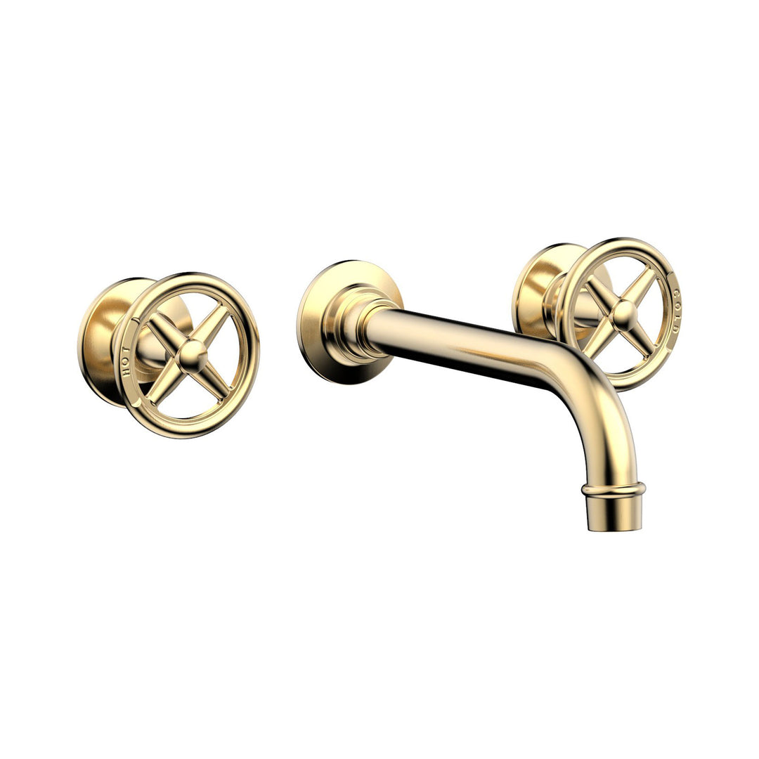 Phylrich Works Cross Handles Wall Lavatory Set