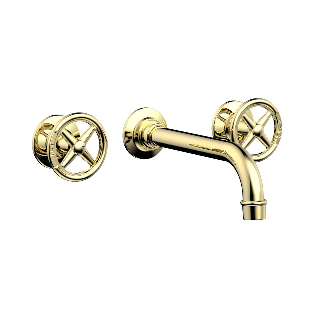 Phylrich Works Cross Handles Wall Lavatory Set
