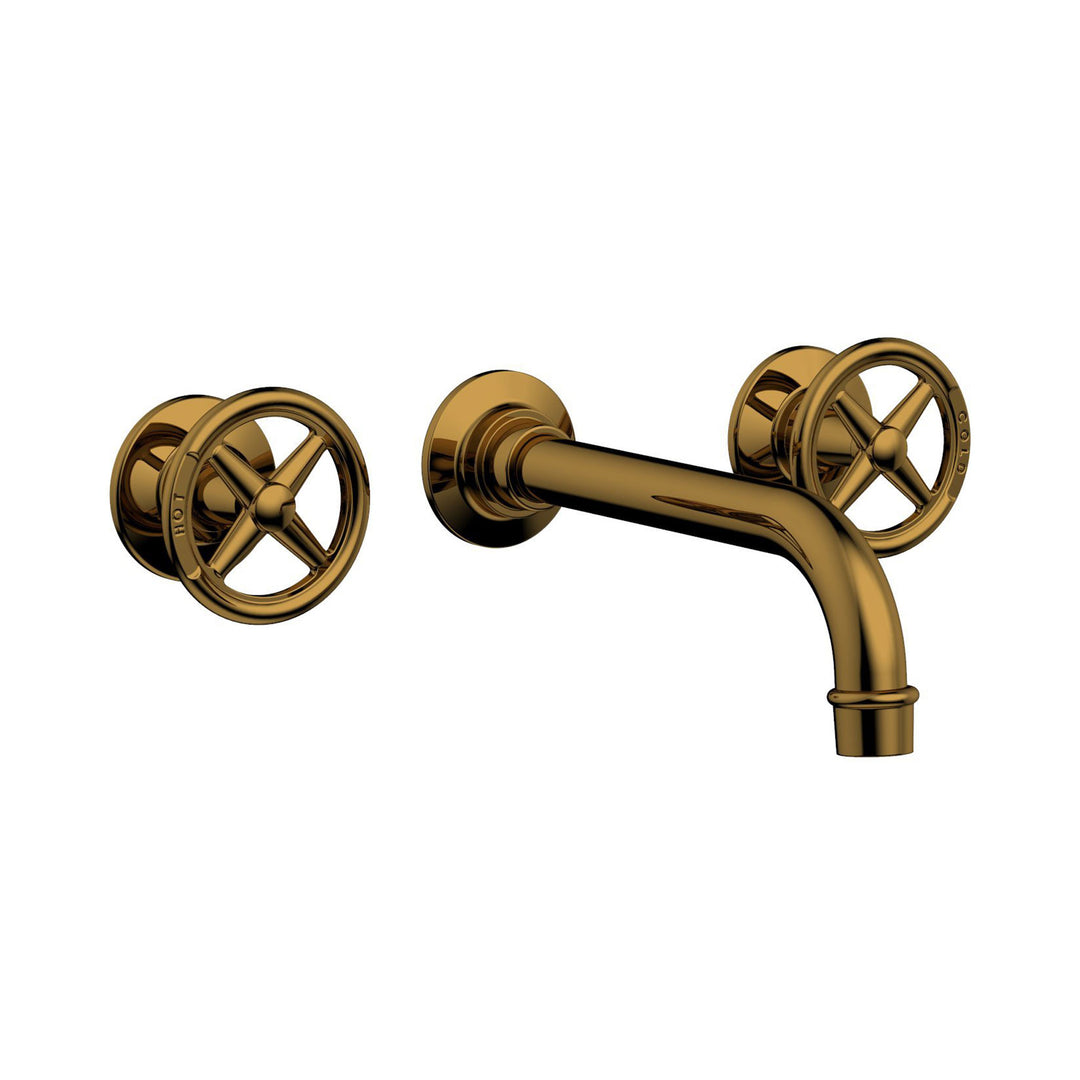 Phylrich Works Cross Handles Wall Lavatory Set