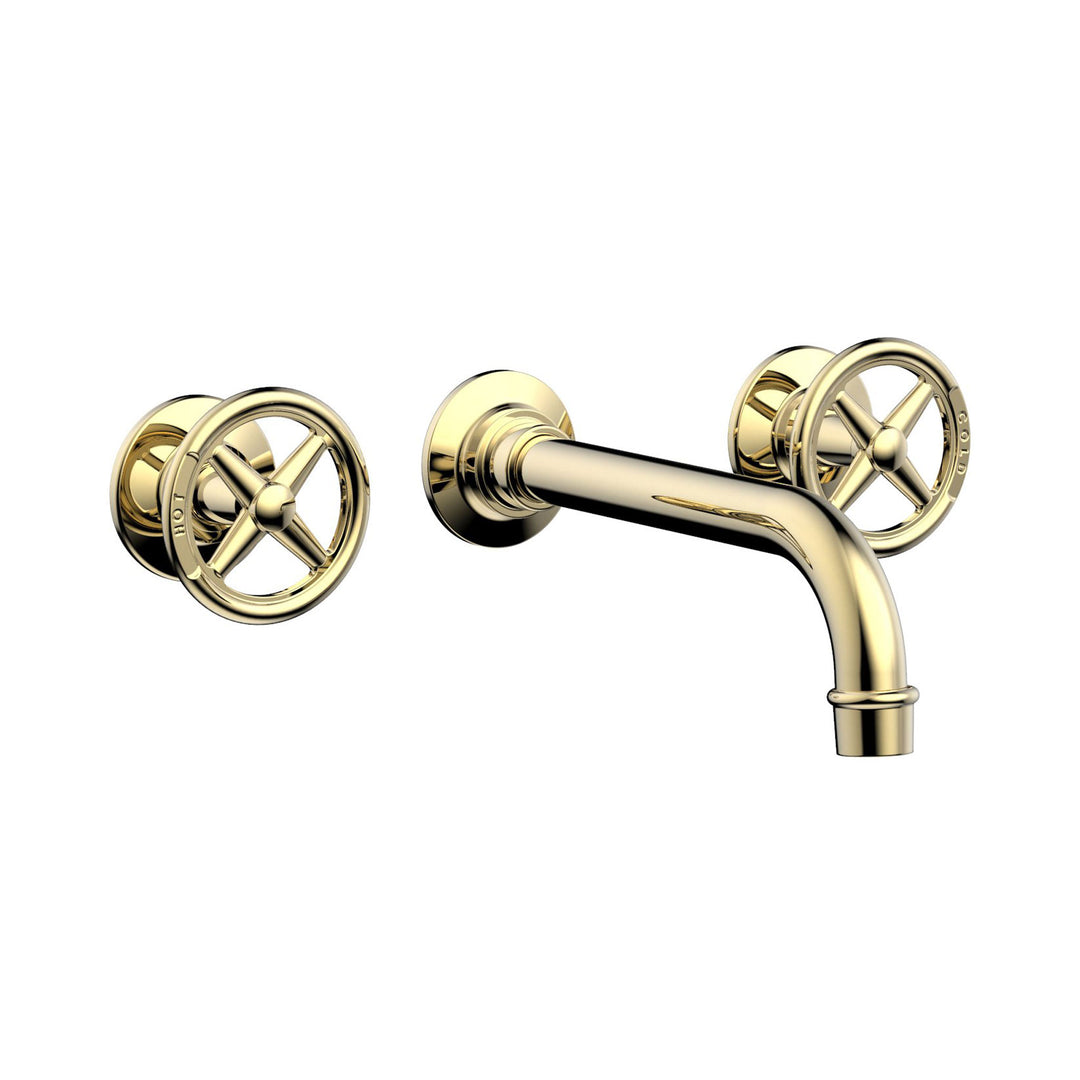 Phylrich Works Cross Handles Wall Lavatory Set