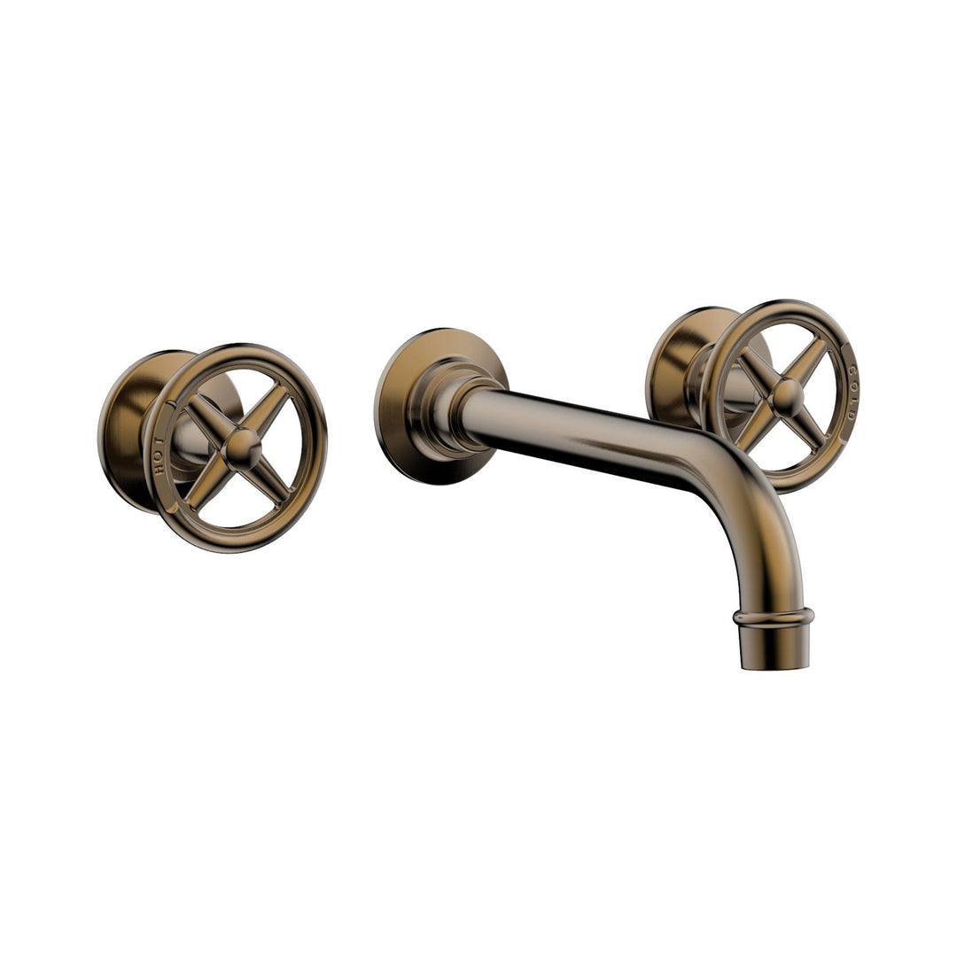 Phylrich Works Cross Handles Wall Lavatory Set