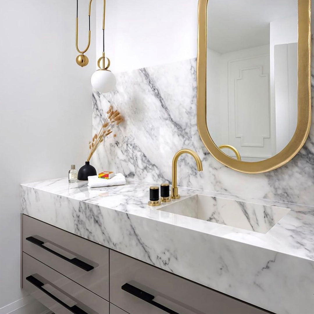 Rubinet Widespread Salle Spout Bathroom Faucet