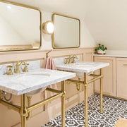 Rubinet Widespread Bathroom Faucet (Less Drain)