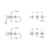 Rubinet Wall Mount Bathroom Faucet