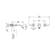 Rubinet Wall Mount Bathroom Faucet