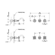 Rubinet Wall Mount Bathroom Faucet