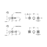 Rubinet Wall Mount Bathroom Faucet