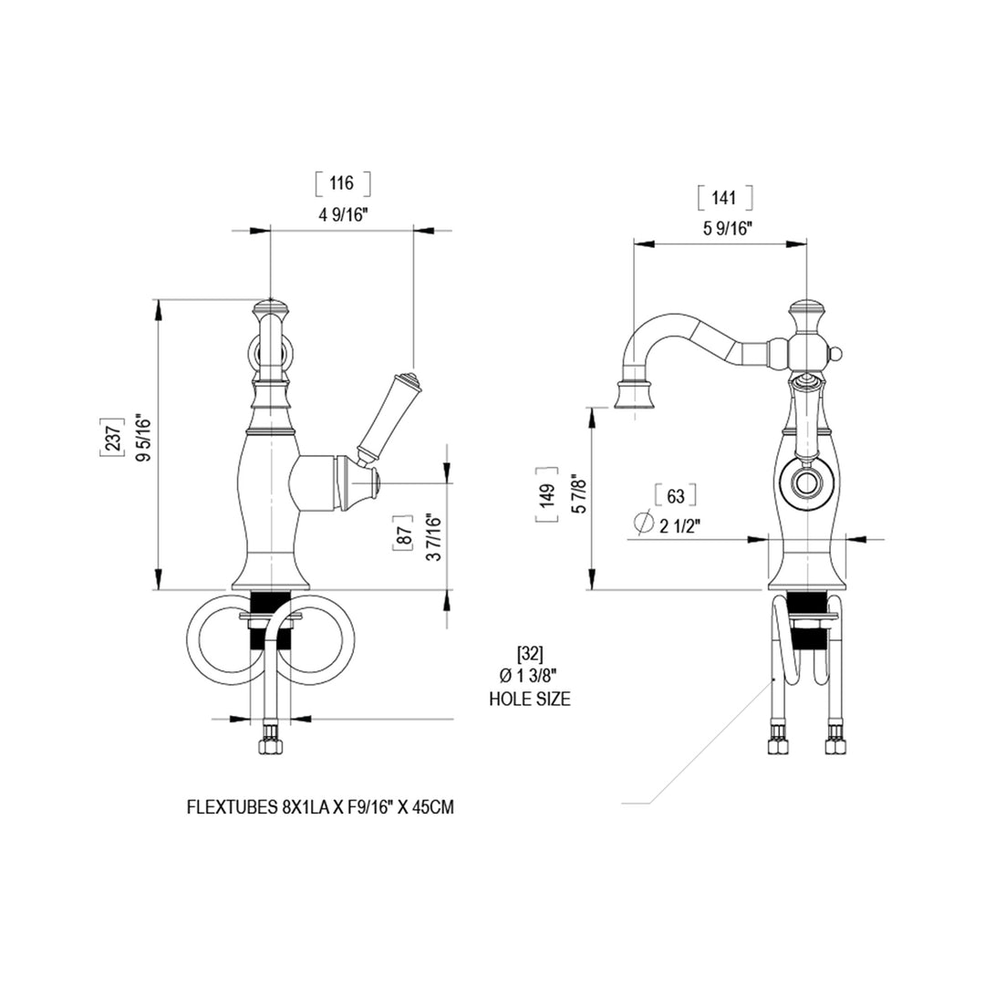 Rubinet Single Control Bathroom Faucet