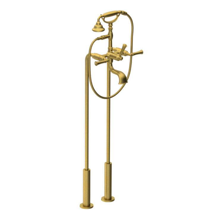 Rubinet Floor Mount Tub Filler Bathroom Faucet