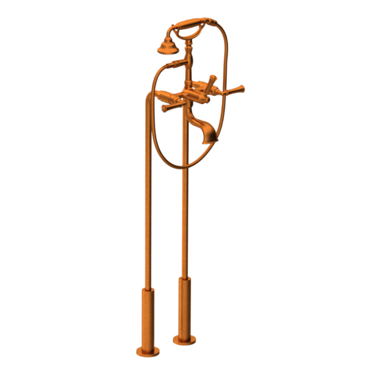 Rubinet Floor Mount Tub Filler Bathroom Faucet