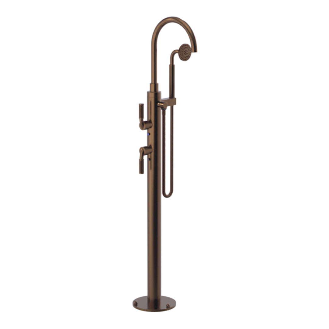 Rubinet Floor Mount Tub Filler Bathroom Faucet