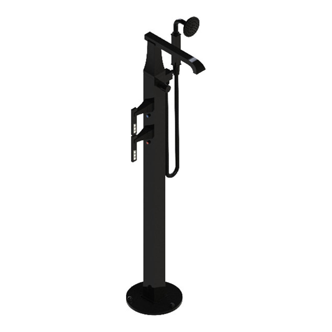 Rubinet Floor Mount Tub Filler Bathroom Faucet