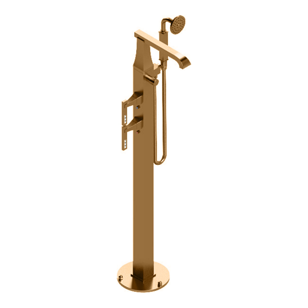 Rubinet Floor Mount Tub Filler Bathroom Faucet