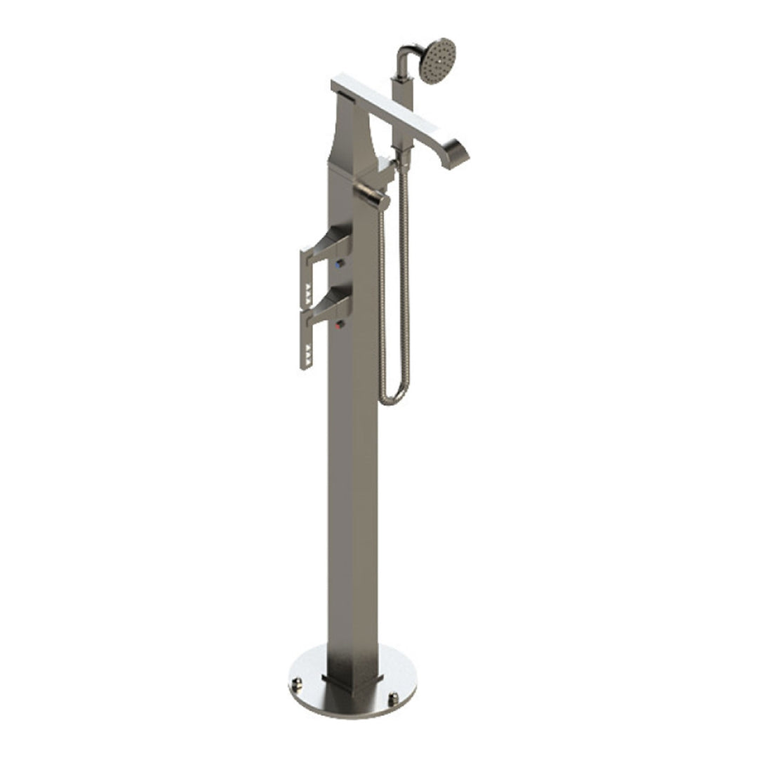 Rubinet Floor Mount Tub Filler Bathroom Faucet