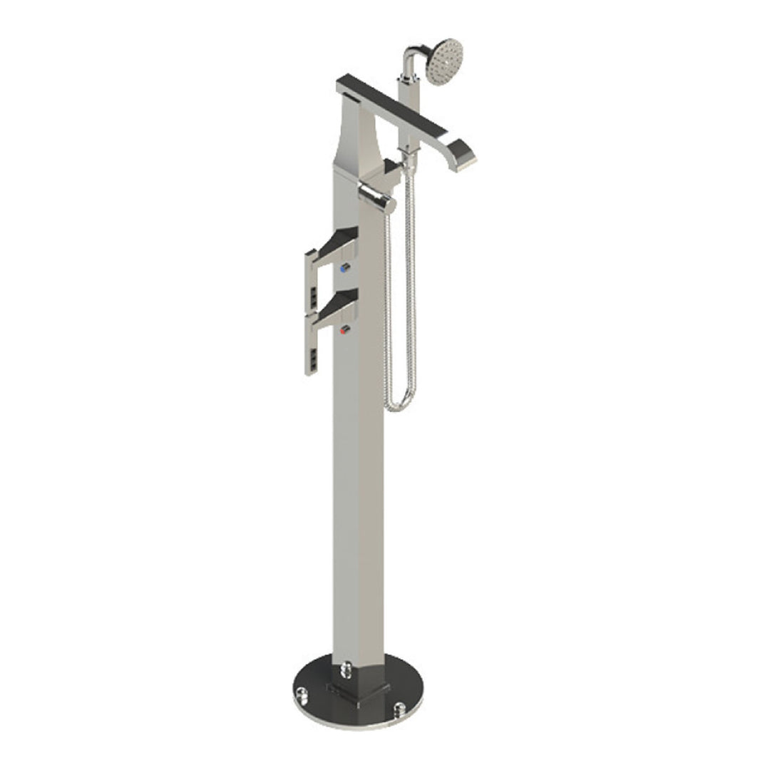 Rubinet Floor Mount Tub Filler Bathroom Faucet
