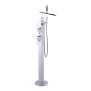 Rubinet Floor Mount Tub Filler Bathroom Faucet