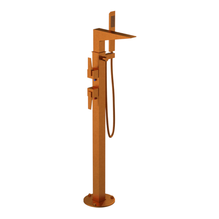 Rubinet Floor Mount Tub Filler Bathroom Faucet