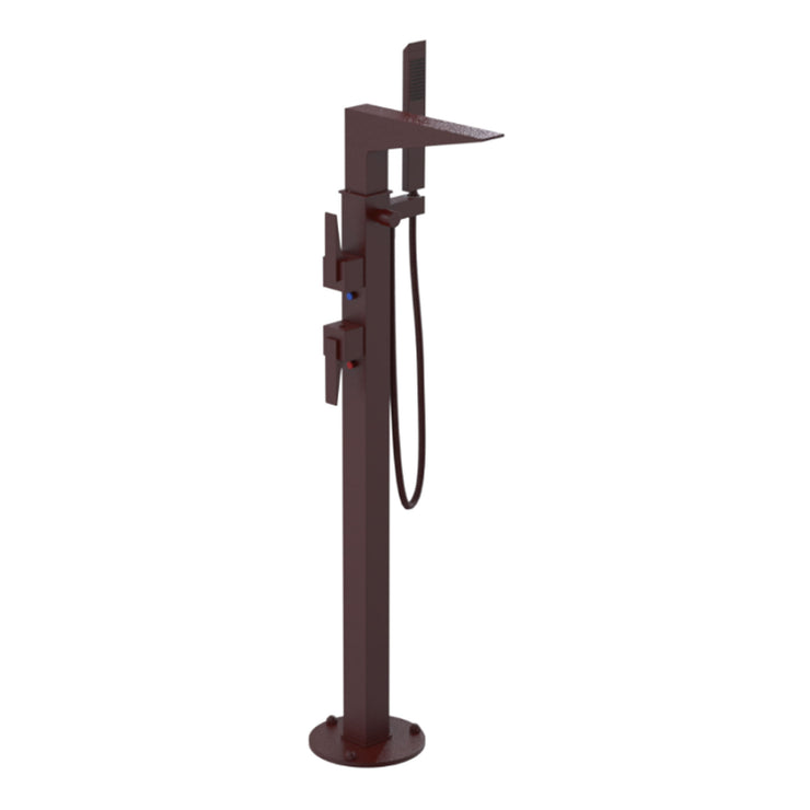 Rubinet Floor Mount Tub Filler Bathroom Faucet