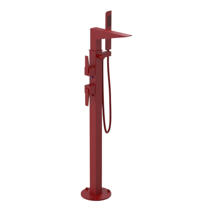Rubinet Floor Mount Tub Filler Bathroom Faucet