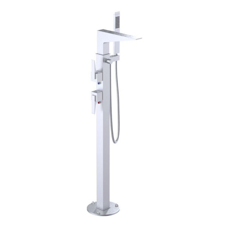 Rubinet Floor Mount Tub Filler Bathroom Faucet