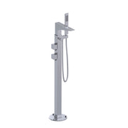 Rubinet Floor Mount Tub Filler Bathroom Faucet