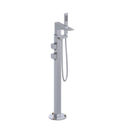 Rubinet Floor Mount Tub Filler Bathroom Faucet