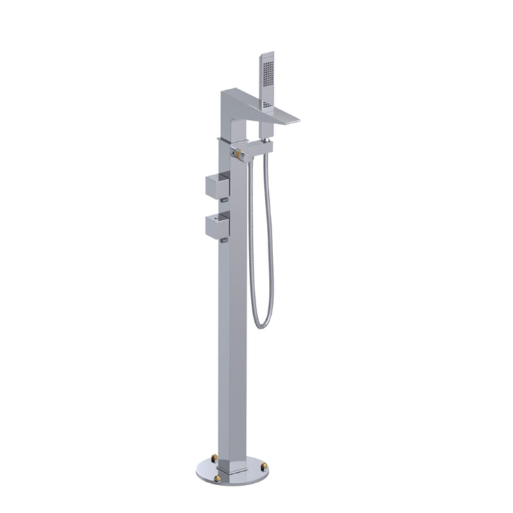 Rubinet Floor Mount Tub Filler Bathroom Faucet