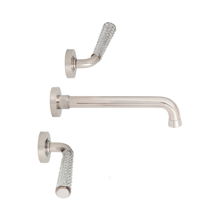 Sherle Wagner Dorian II Cut Crystal Wall Mount Bathroom Faucet